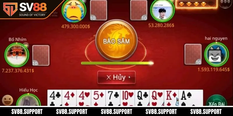 Cách chơi Sâm Lốc SV88 khi quan sát đối thủ giúp đọc vị